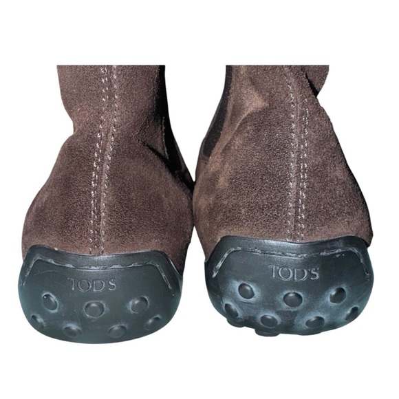 TOD’S Quinn Guiana Beatles Suede Ankle Boots Brown Size 6 - Picture 11 of 14